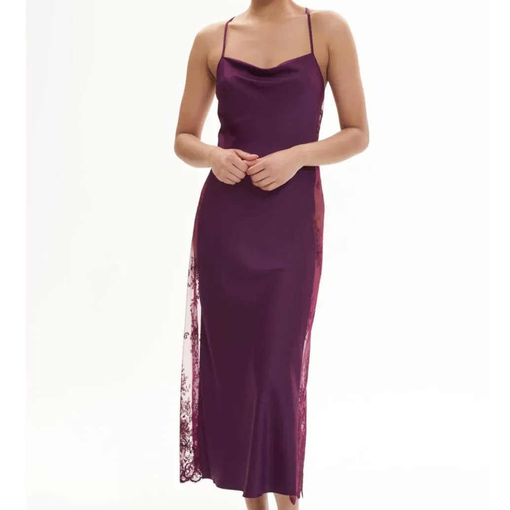 Rya Collection Darling Long Gown 219 in Aubergine