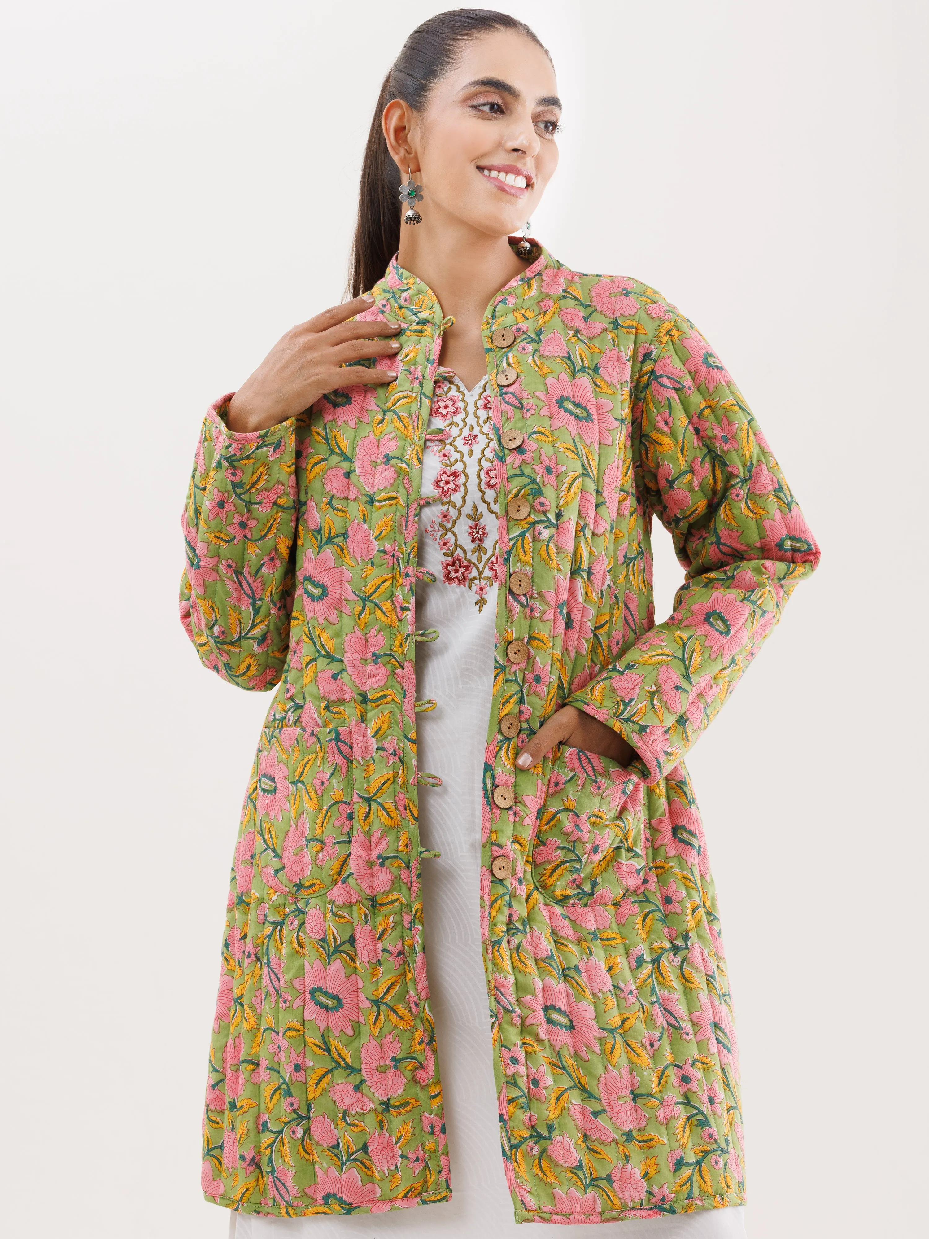 Shishir Parinita Quilted Reversible Jacket