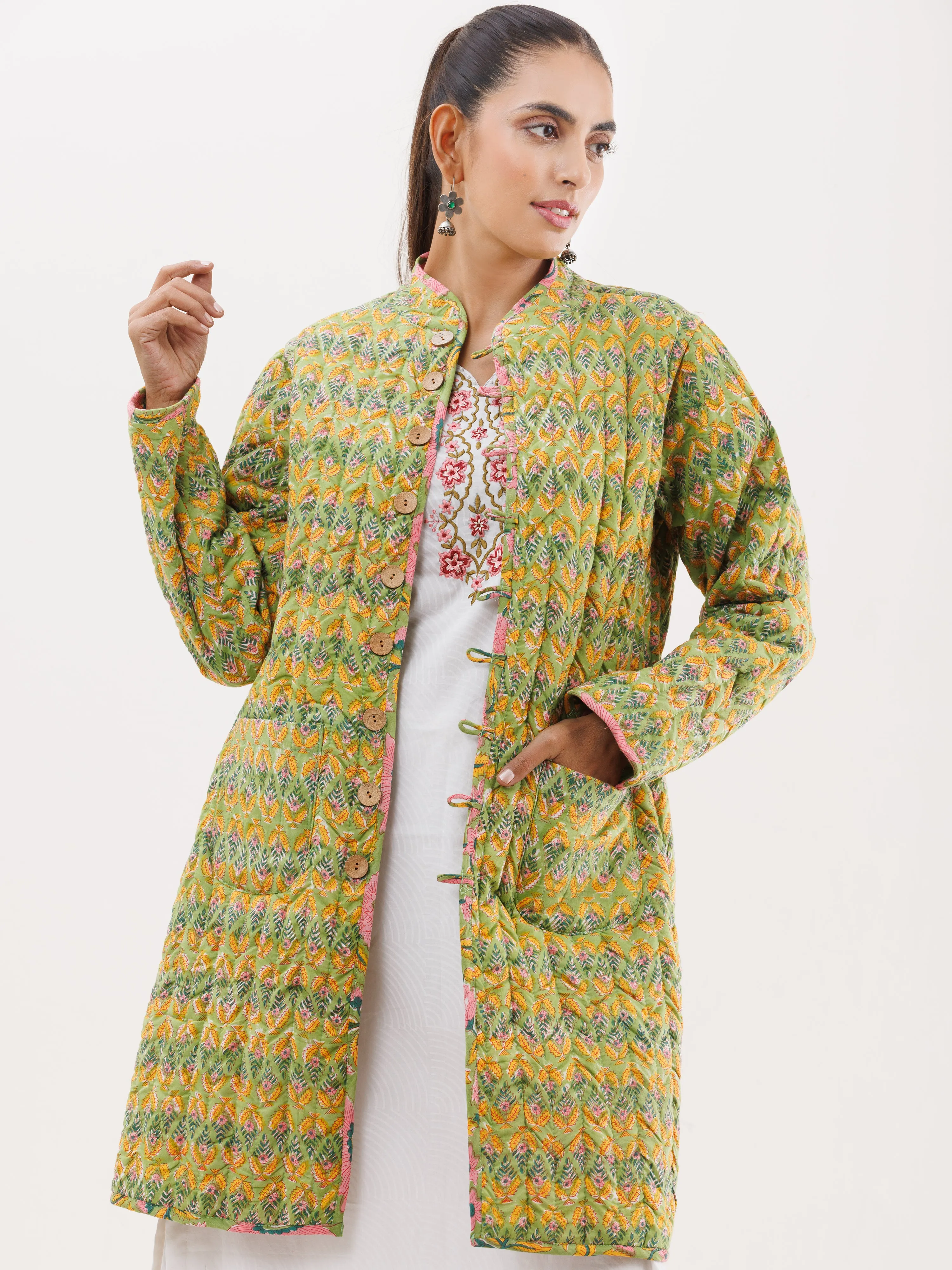 Shishir Parinita Quilted Reversible Jacket