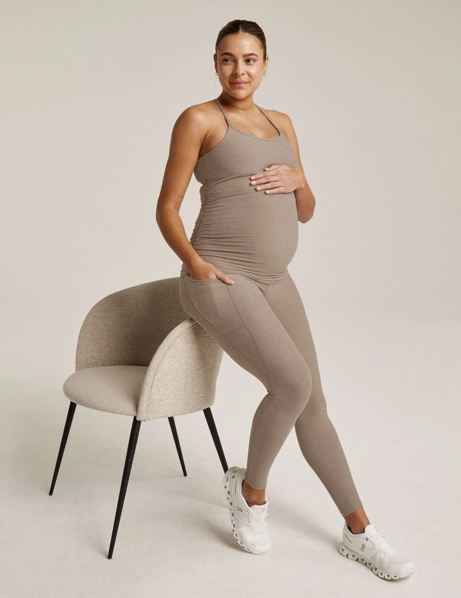 Spacedye Love the Bump Maternity Pocket Midi Legging