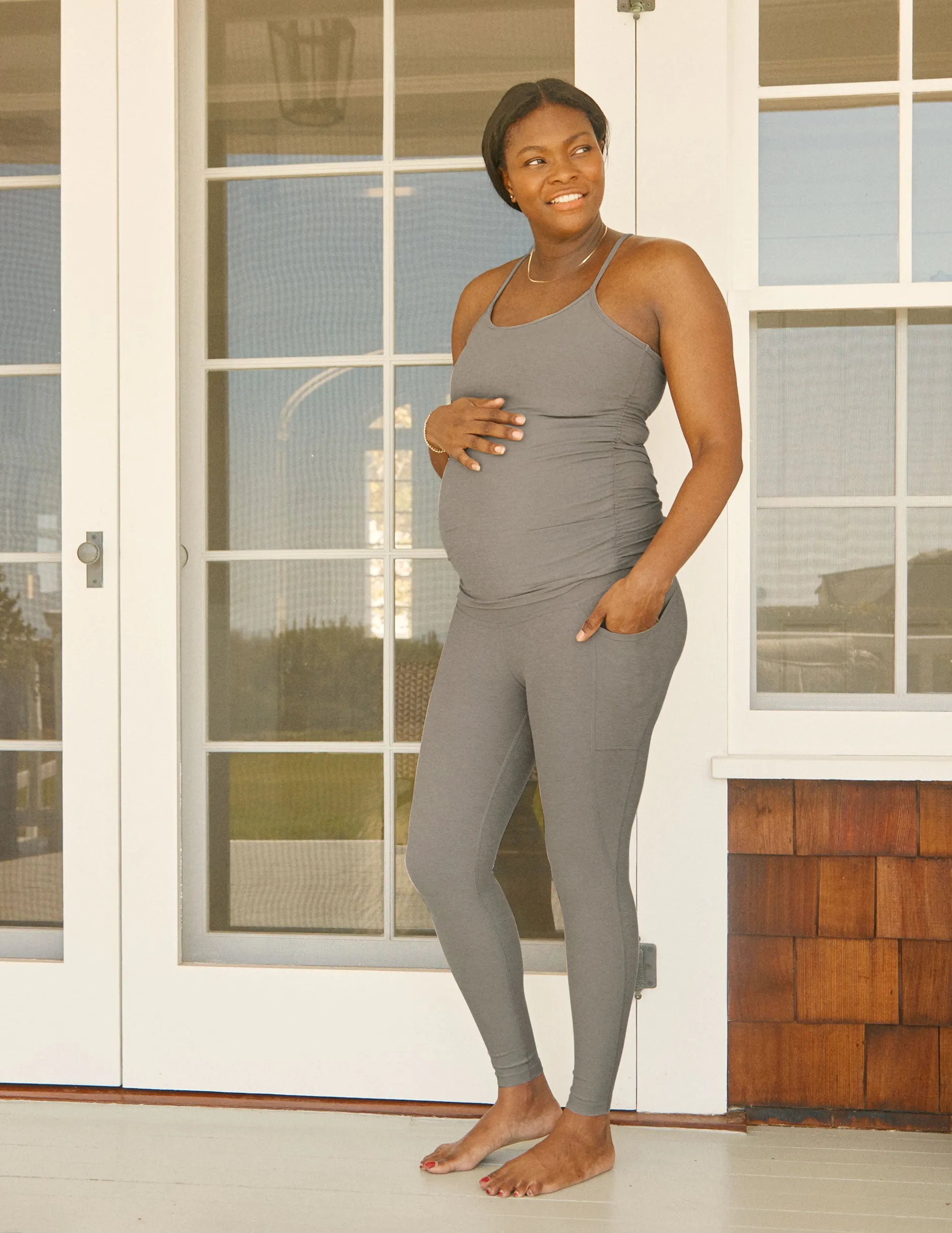 Spacedye Love the Bump Maternity Pocket Midi Legging