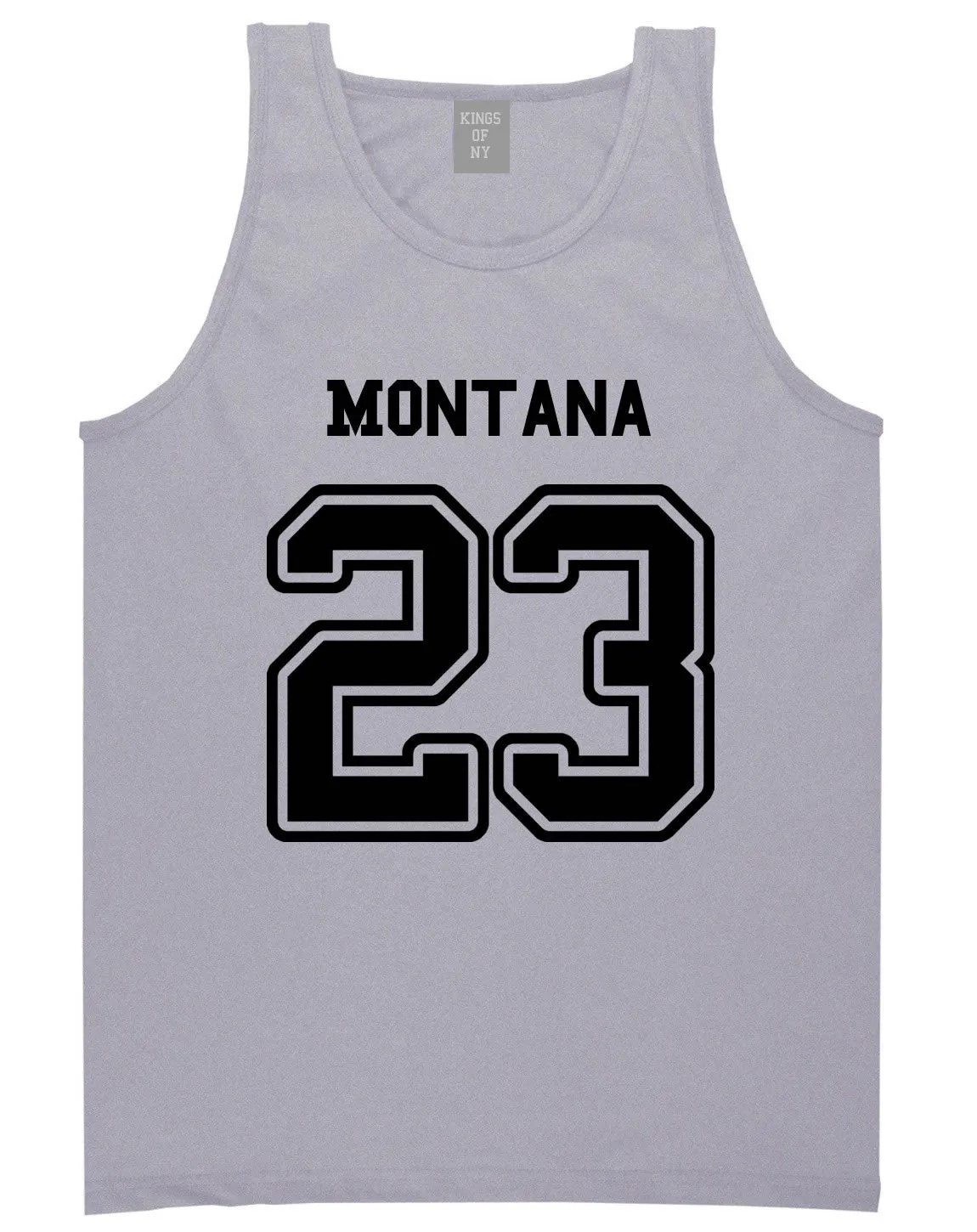 Sport Style Montana 23 Team State Jersey Mens Tank Top