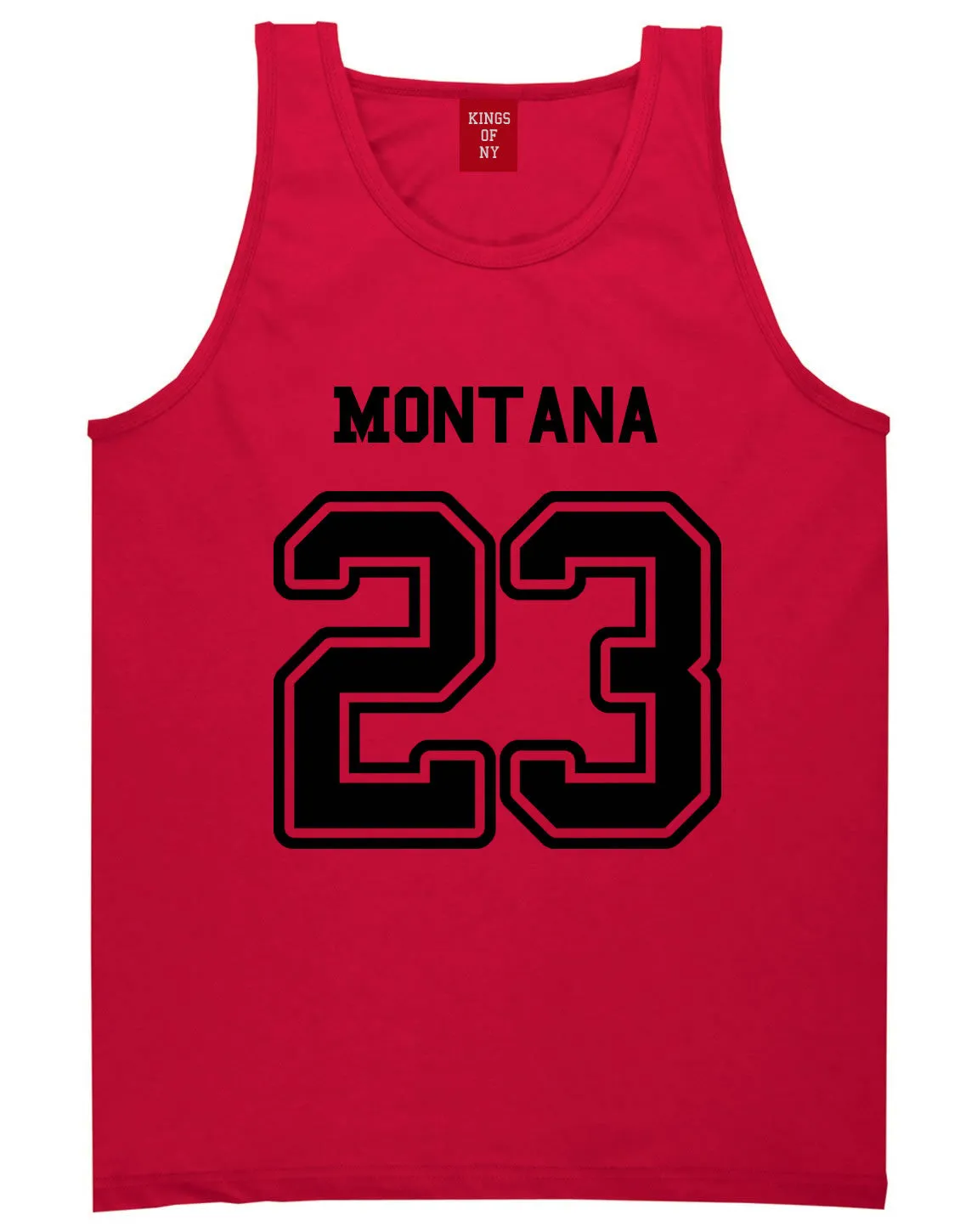 Sport Style Montana 23 Team State Jersey Mens Tank Top