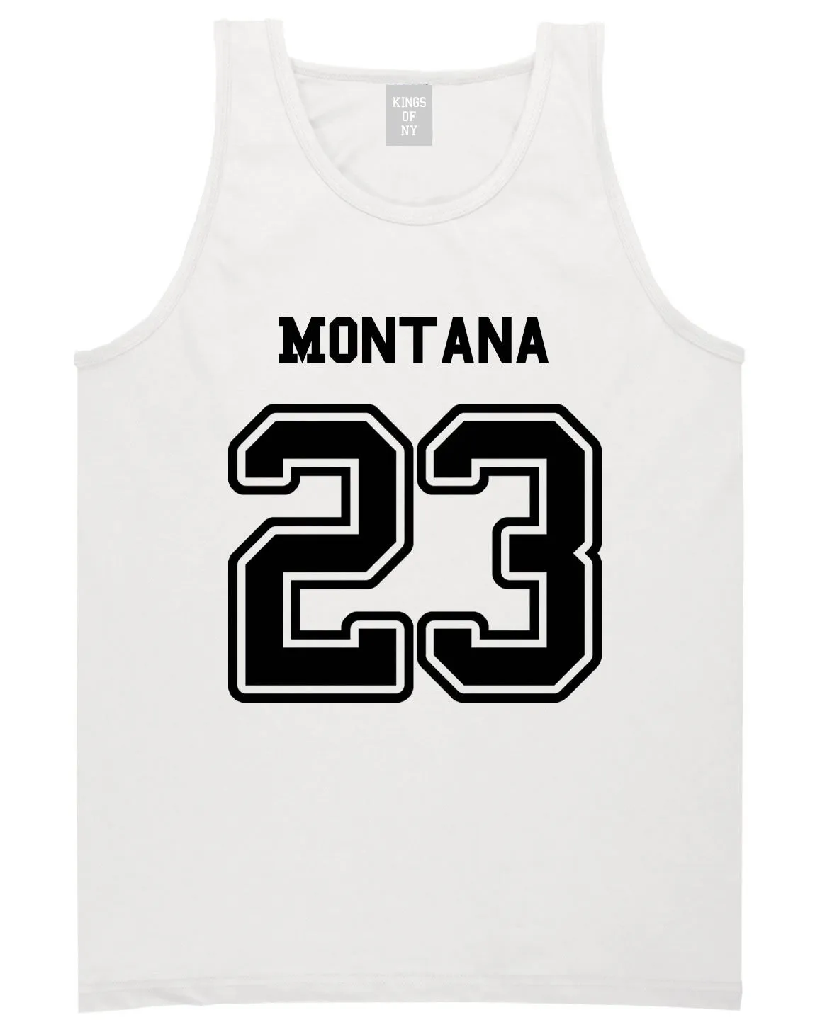 Sport Style Montana 23 Team State Jersey Mens Tank Top