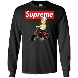 Supreme Car T-shirt Men Long Sleeve Shirt