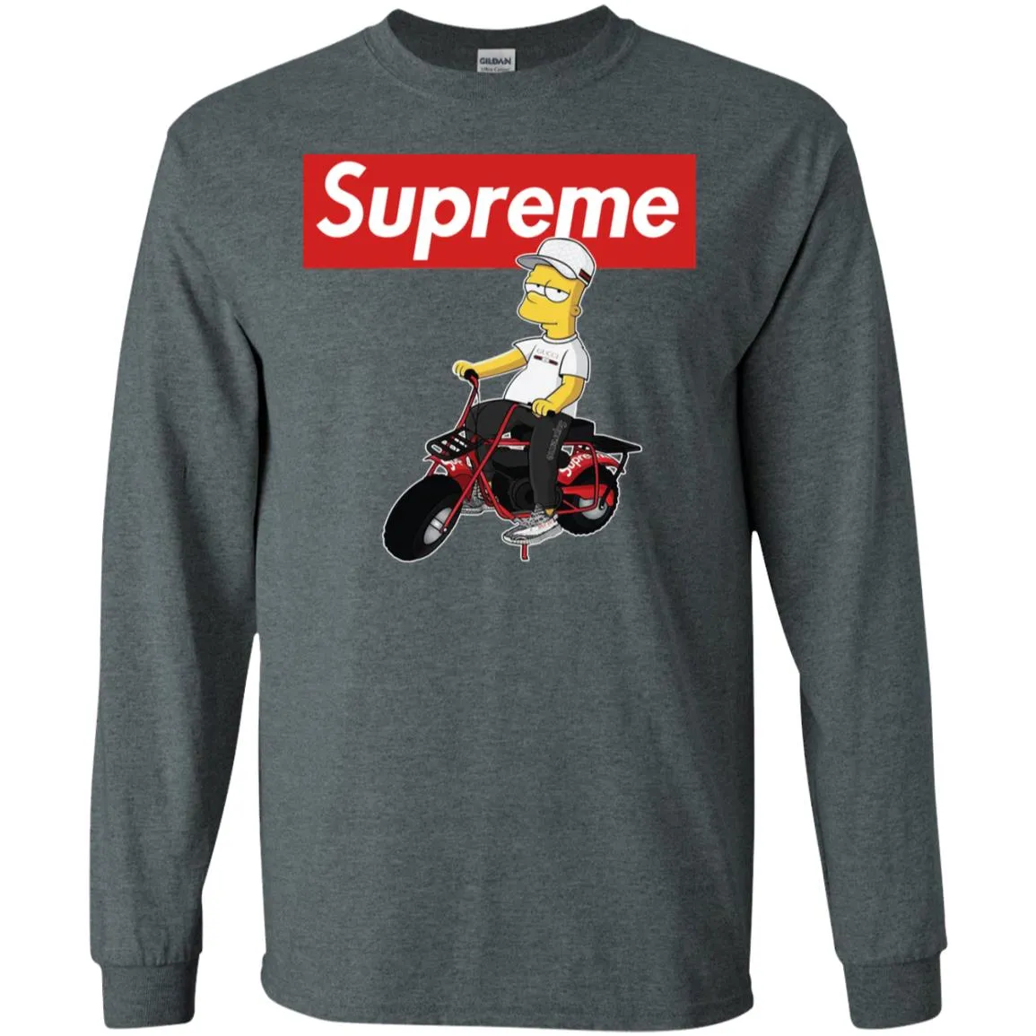 Supreme Car T-shirt Men Long Sleeve Shirt