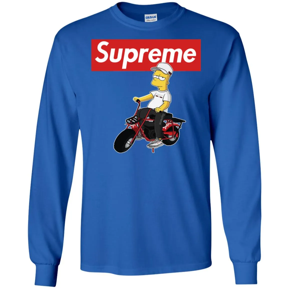 Supreme Car T-shirt Men Long Sleeve Shirt