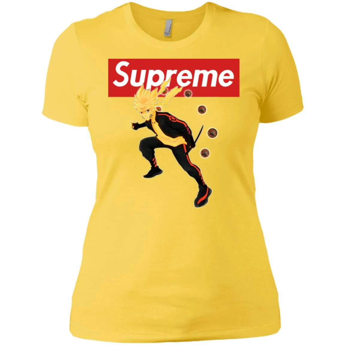 Supreme Naruto T-shirt Women Cotton T-Shirt