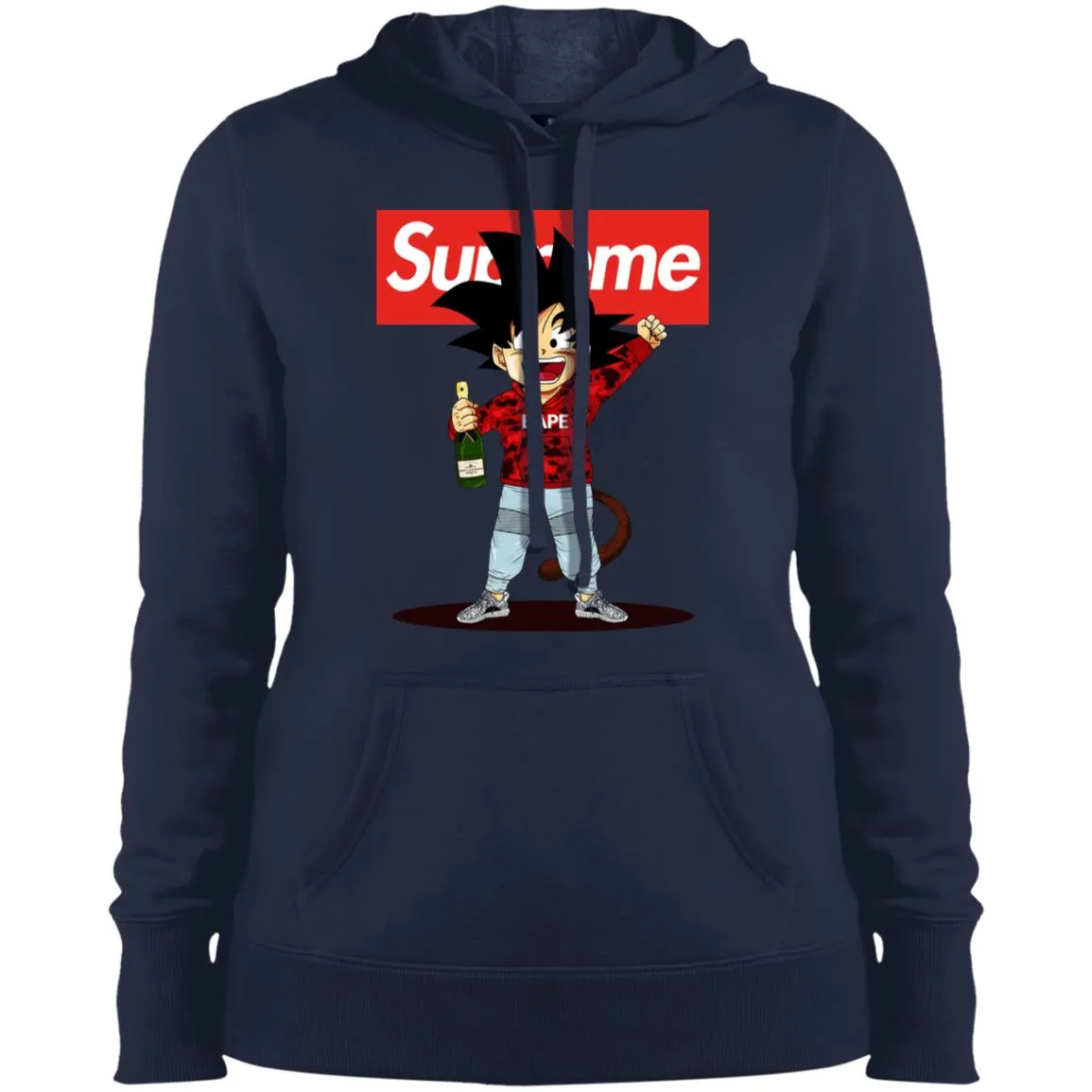 Supreme Songoku T-shirt Women Hooded Sweatshirt