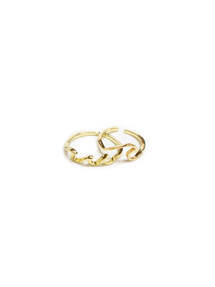 Swell Ring Set - Gold