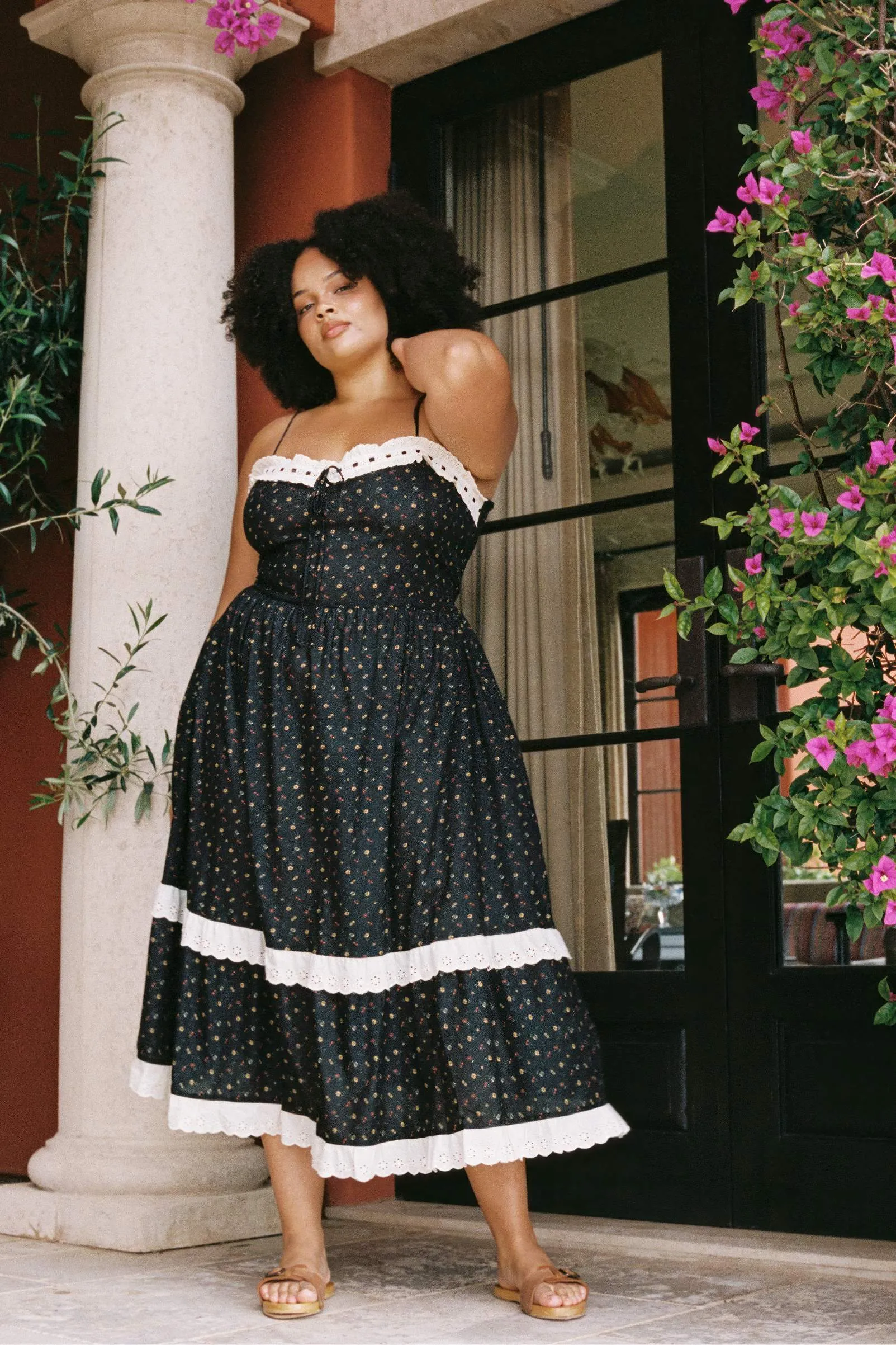 The Emma Dress Extended | Black Aster Garden