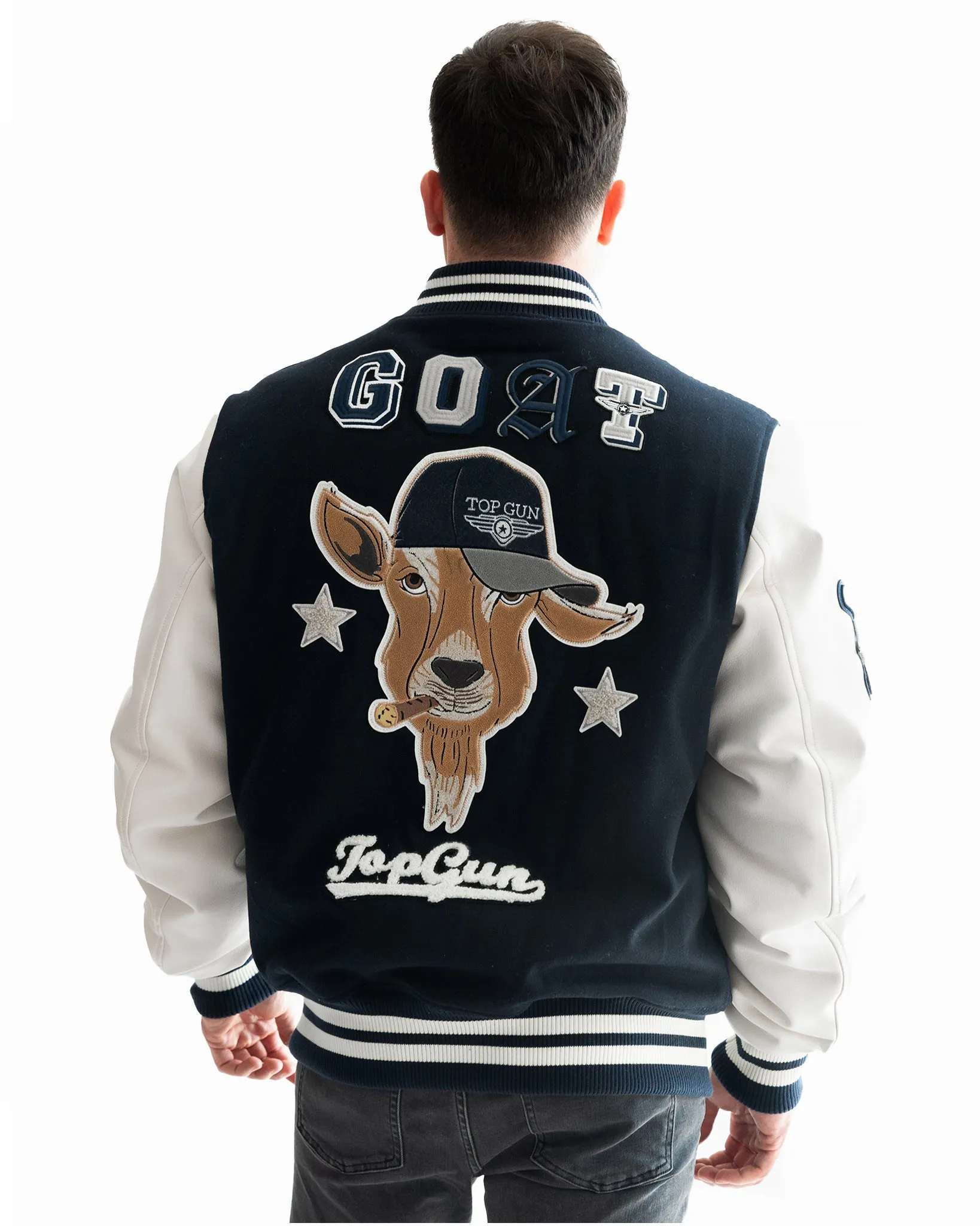 TOP GUN® "THE GOAT" VARSITY JACKET