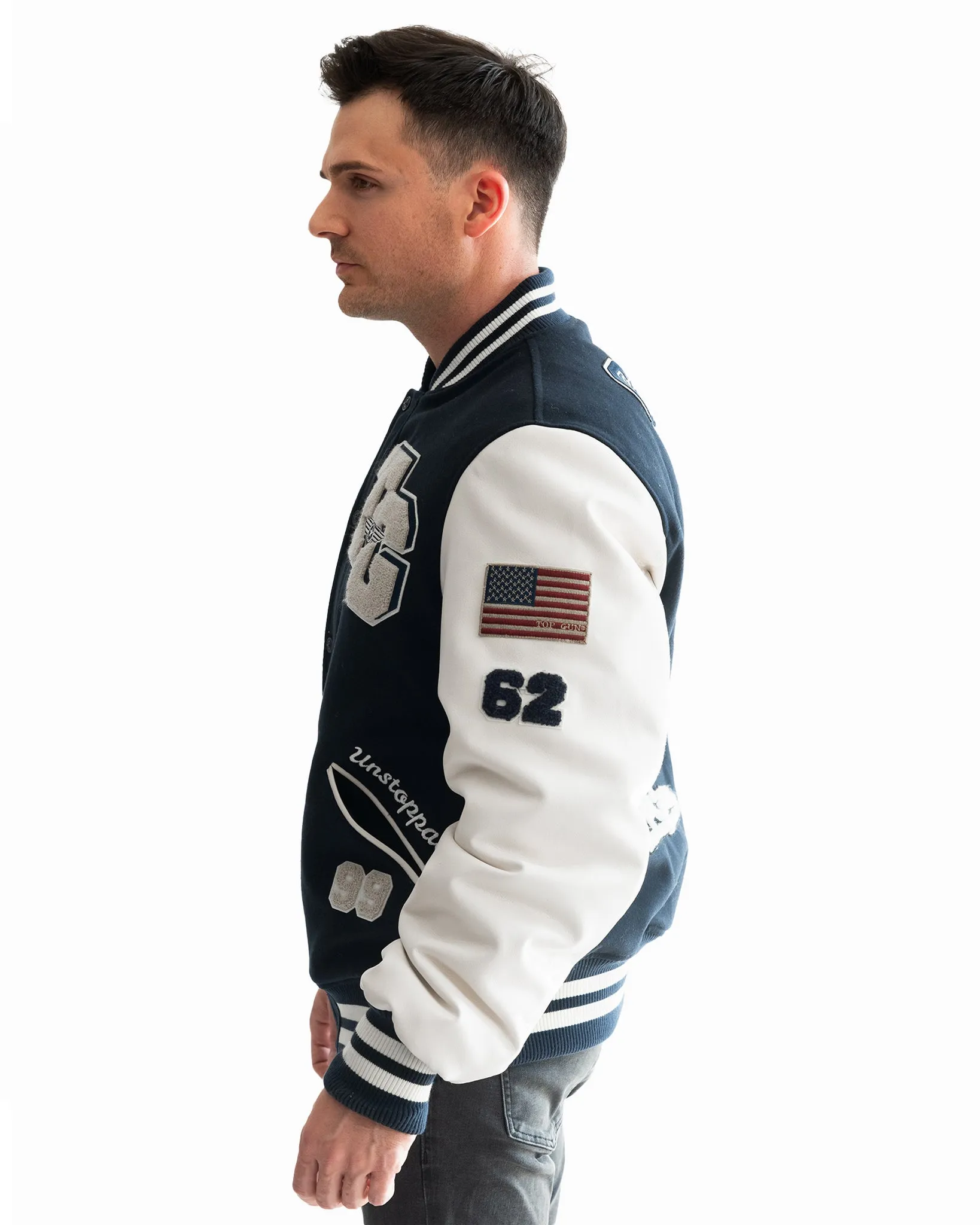 TOP GUN® "THE GOAT" VARSITY JACKET