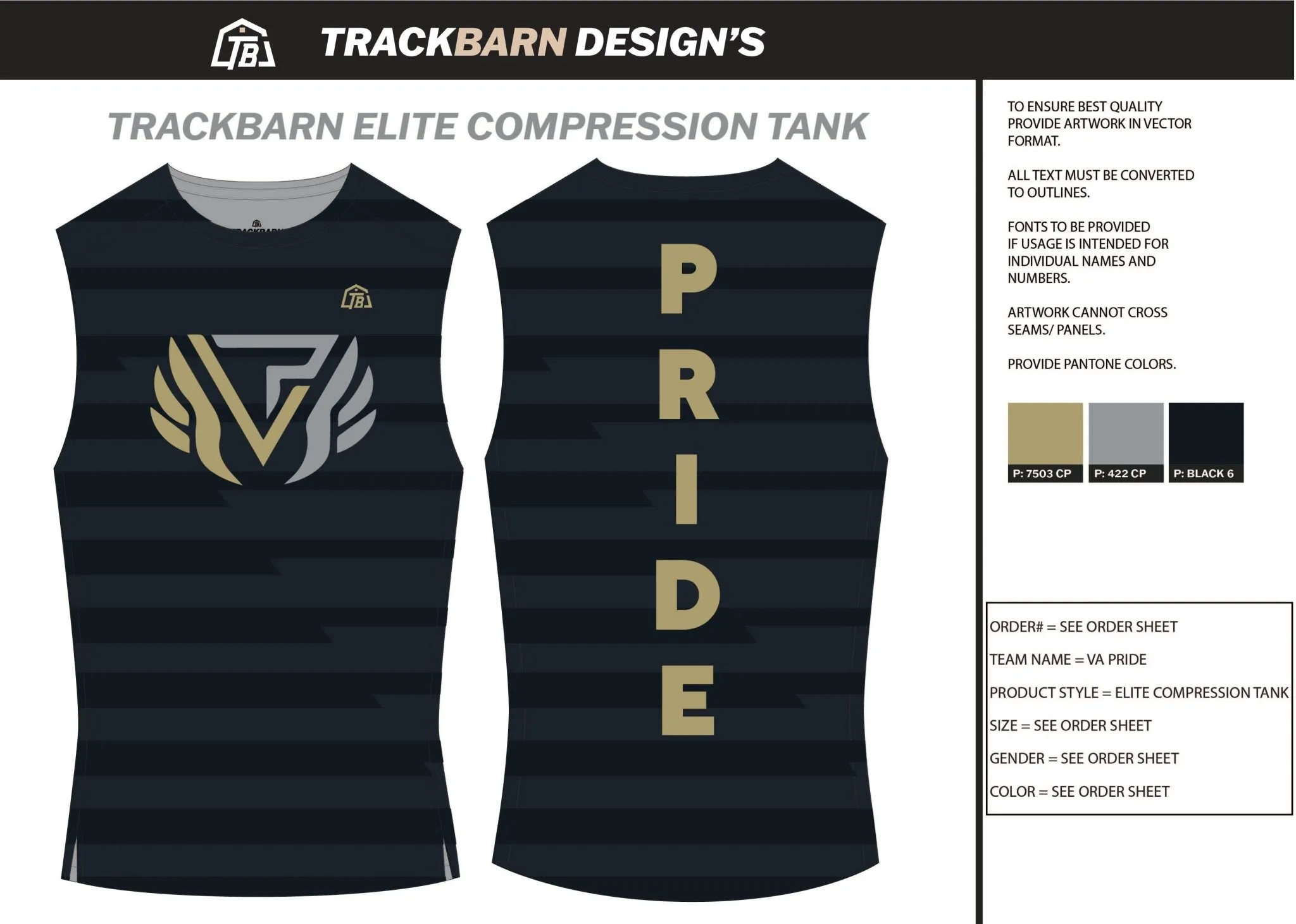 VA-Pride- Youth Compression Tank