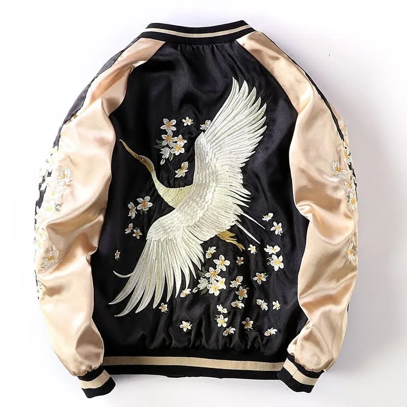 White Swan Bomber Jacket