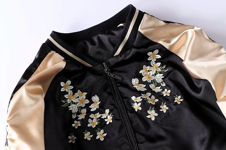 White Swan Bomber Jacket