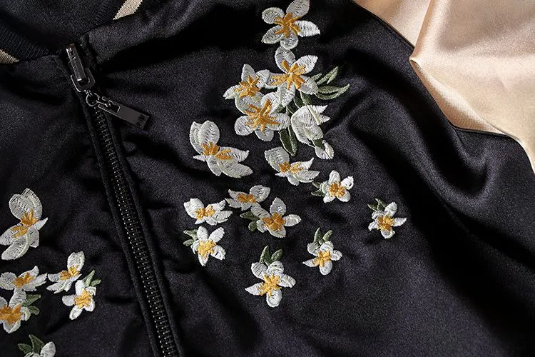 White Swan Bomber Jacket