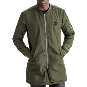 Xavier Longline Bomber Jacket - Olive