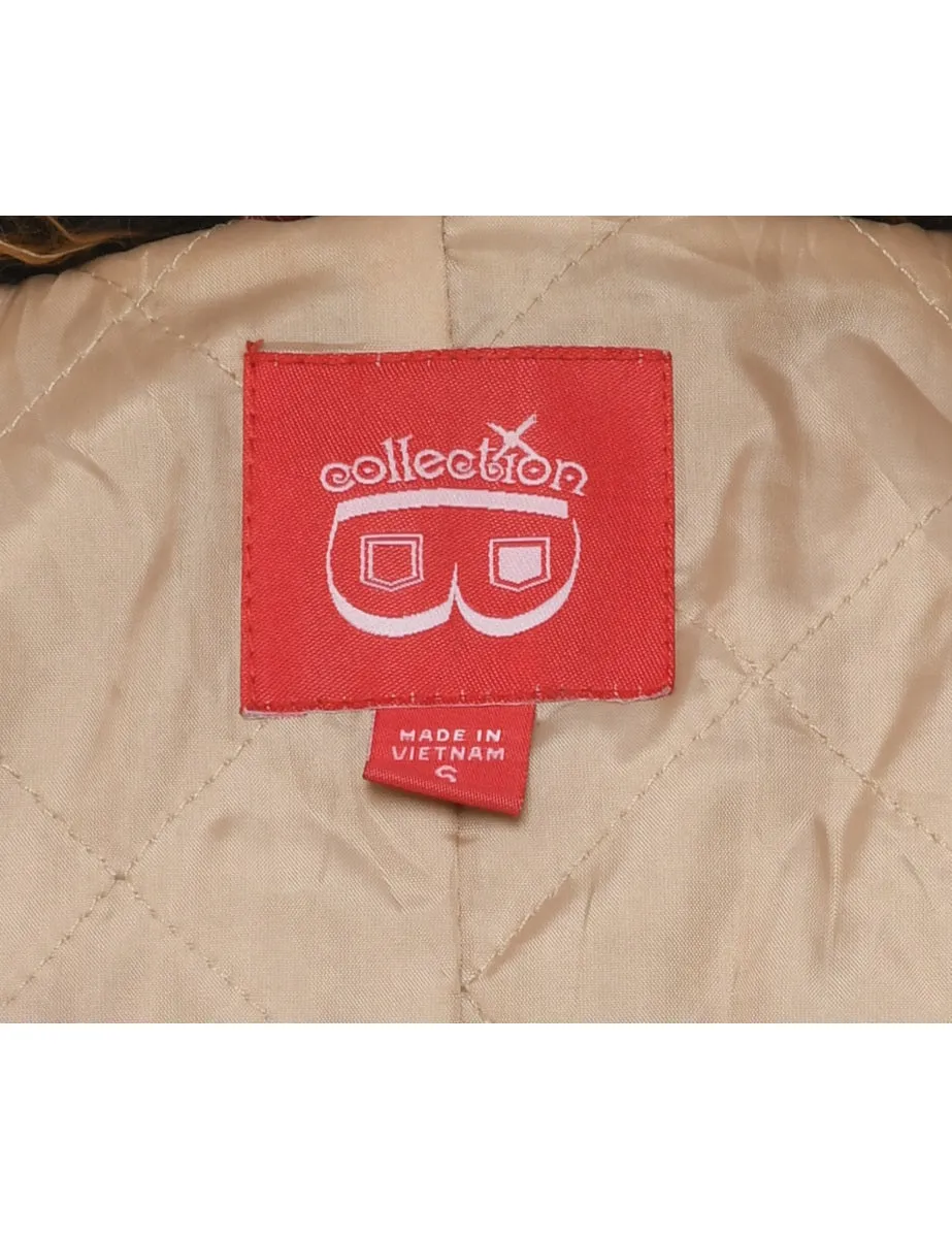 Y2K Corduroy Light Brown Coat - M