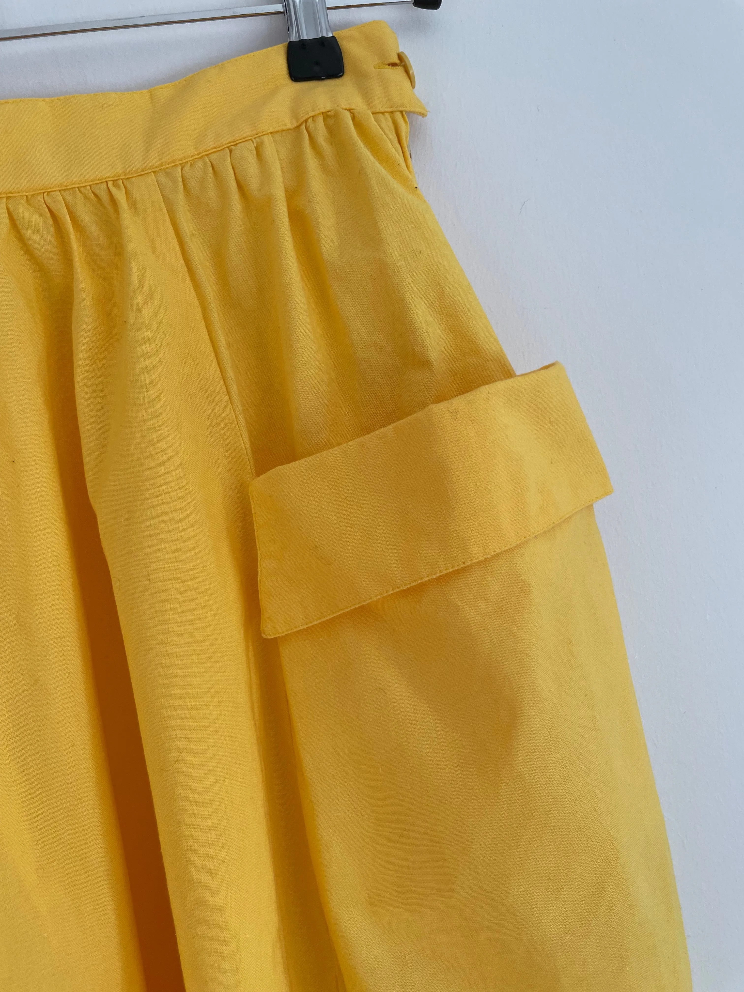 Yellow Midi Skirt